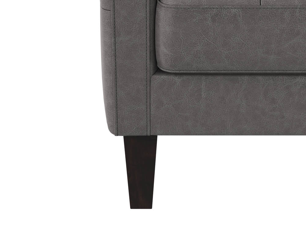 Karmelo Armchair - Vintage Charcoal Leather
