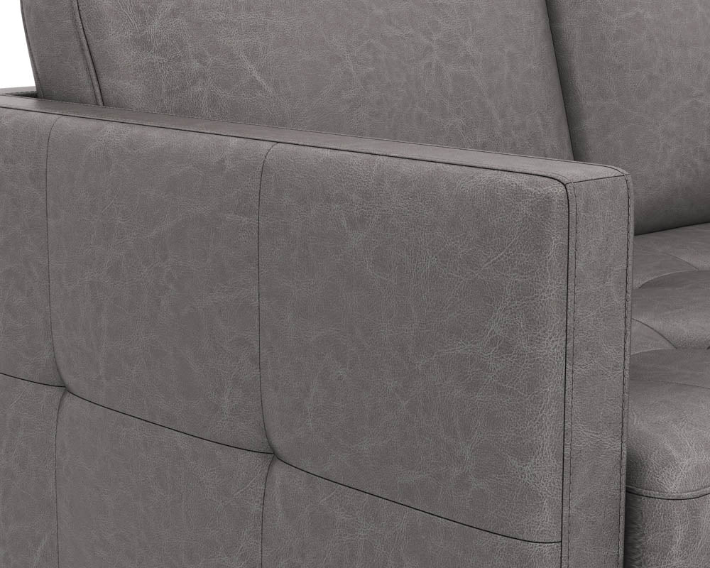 Karmelo Sofa - Vintage Charcoal Leather