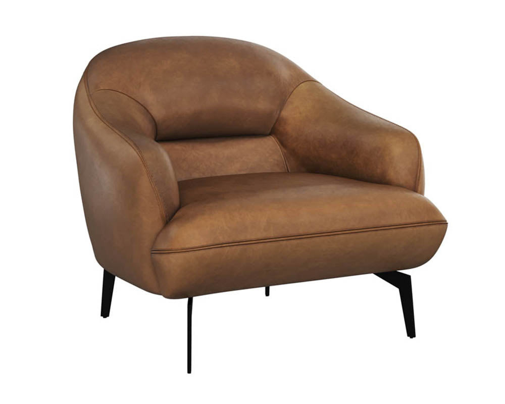 Armani Armchair - Cognac Leather