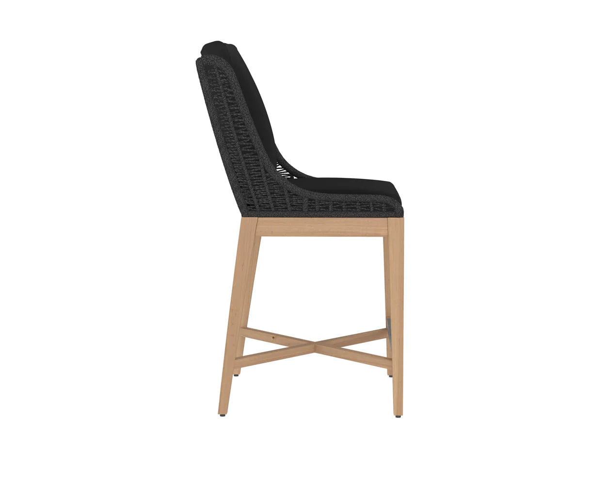 Sorrento Counter Stool - Arashi Black (Patio/Outdoor)