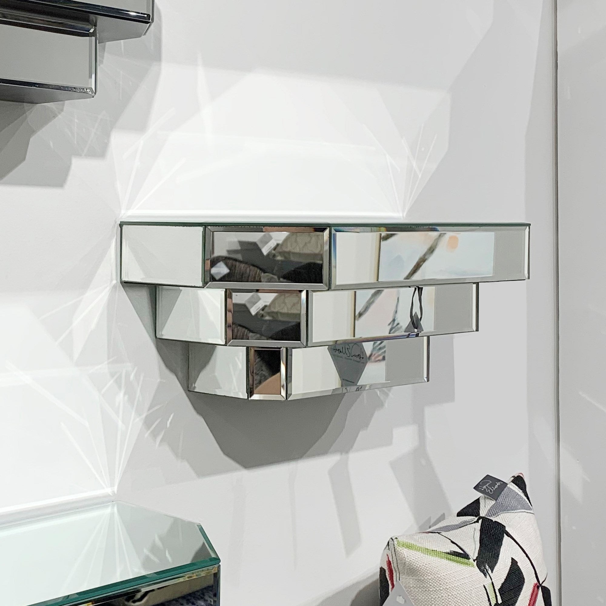 Mirrored Wall Shelf