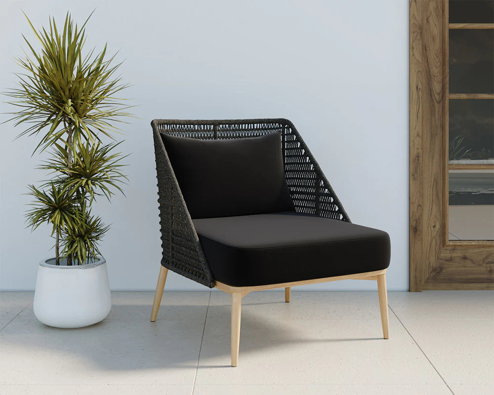 Andria Lounge Chair - Arashi Black (Patio/Outdoor)