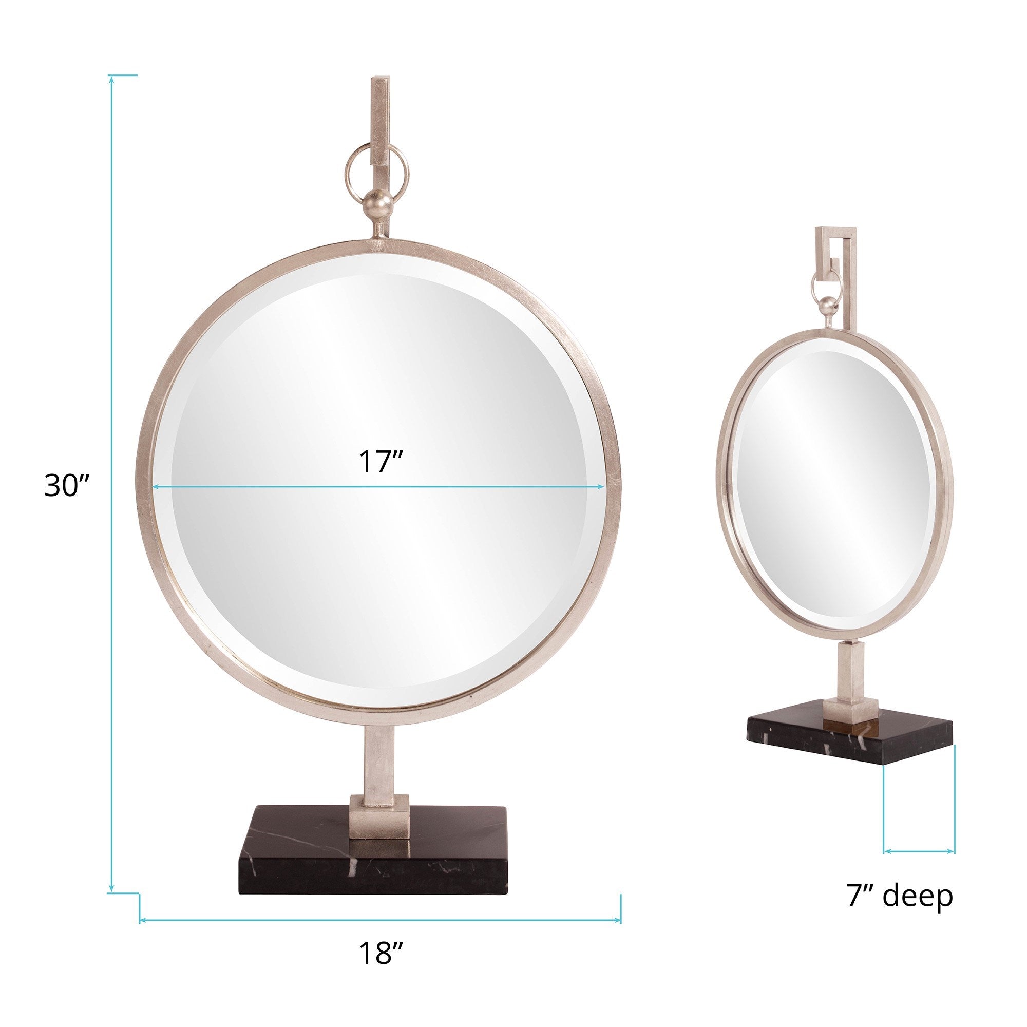 Medallion Silver Mirror