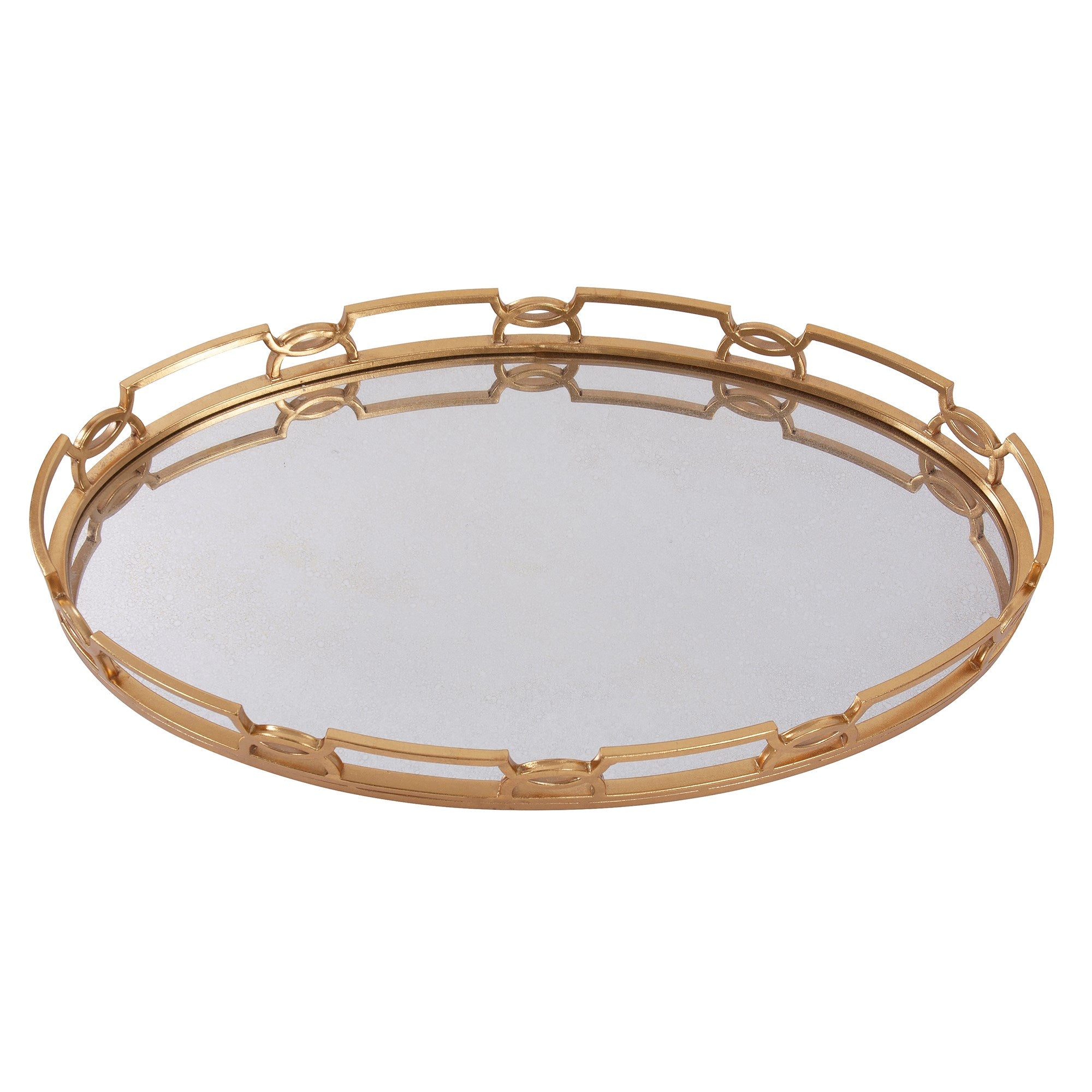 Bright Gold Metal Tray