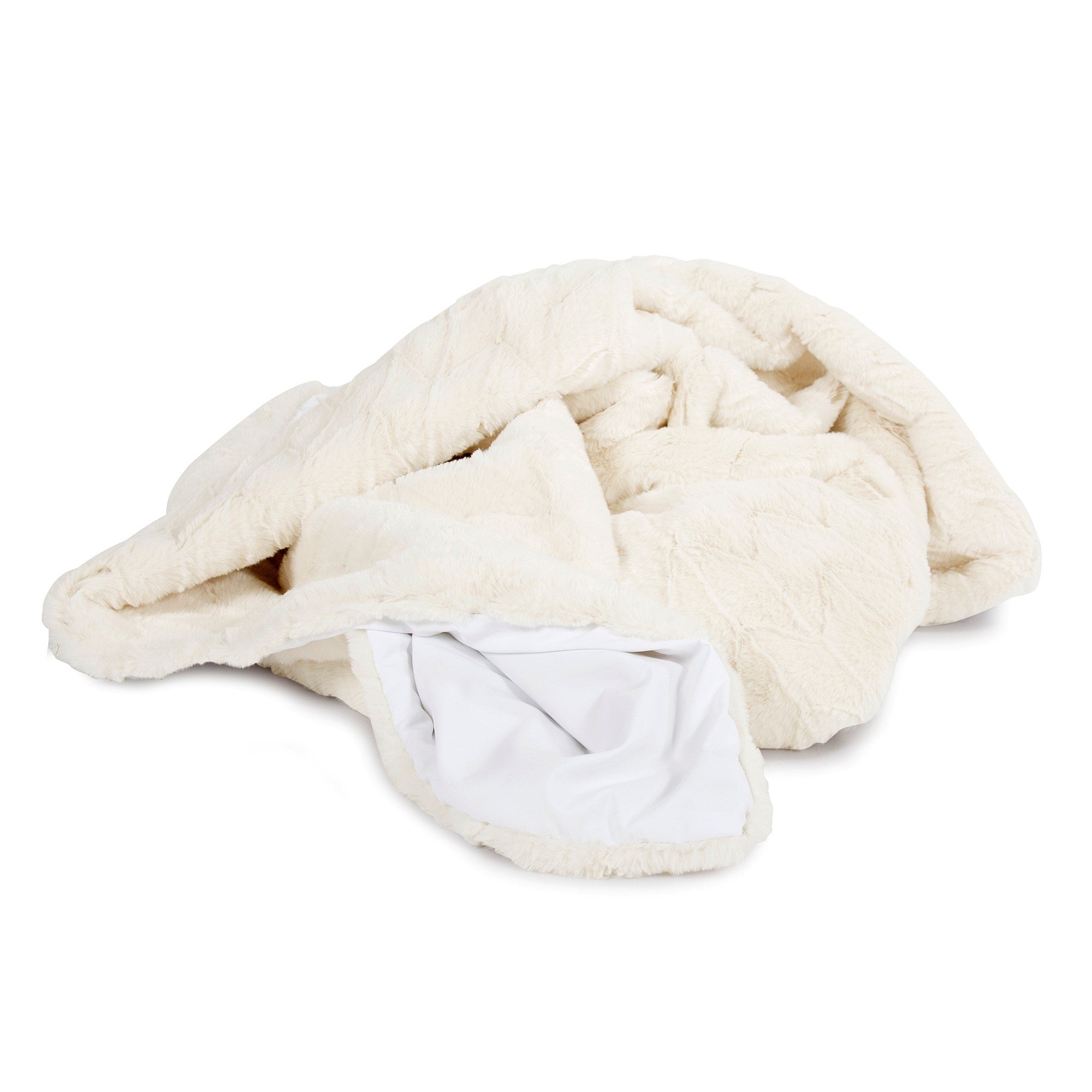 Angora Natural Throw- 55" x 77"