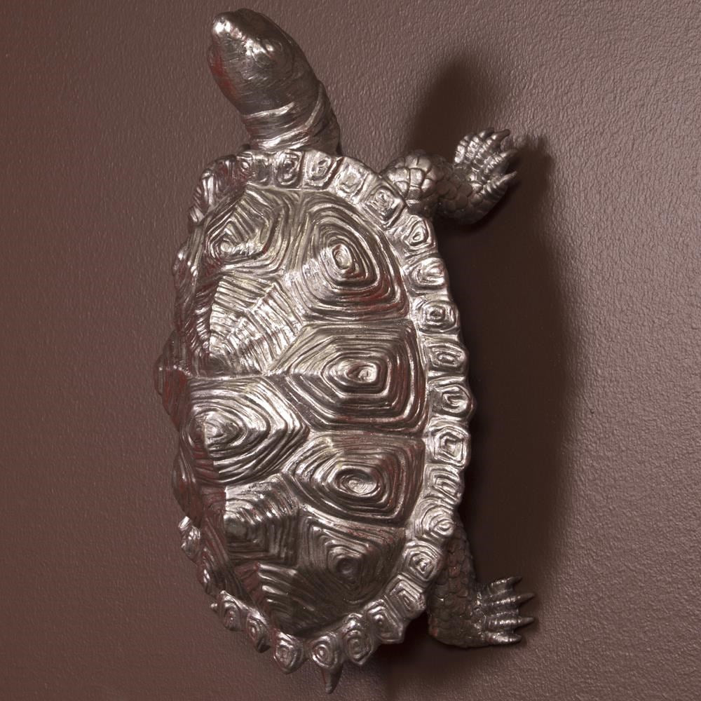 Turtle Figurine Textured Pewter