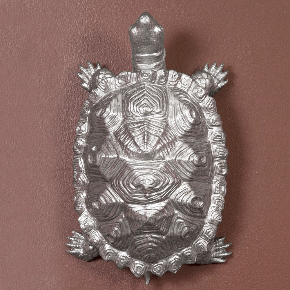 Turtle Figurine Textured Pewter