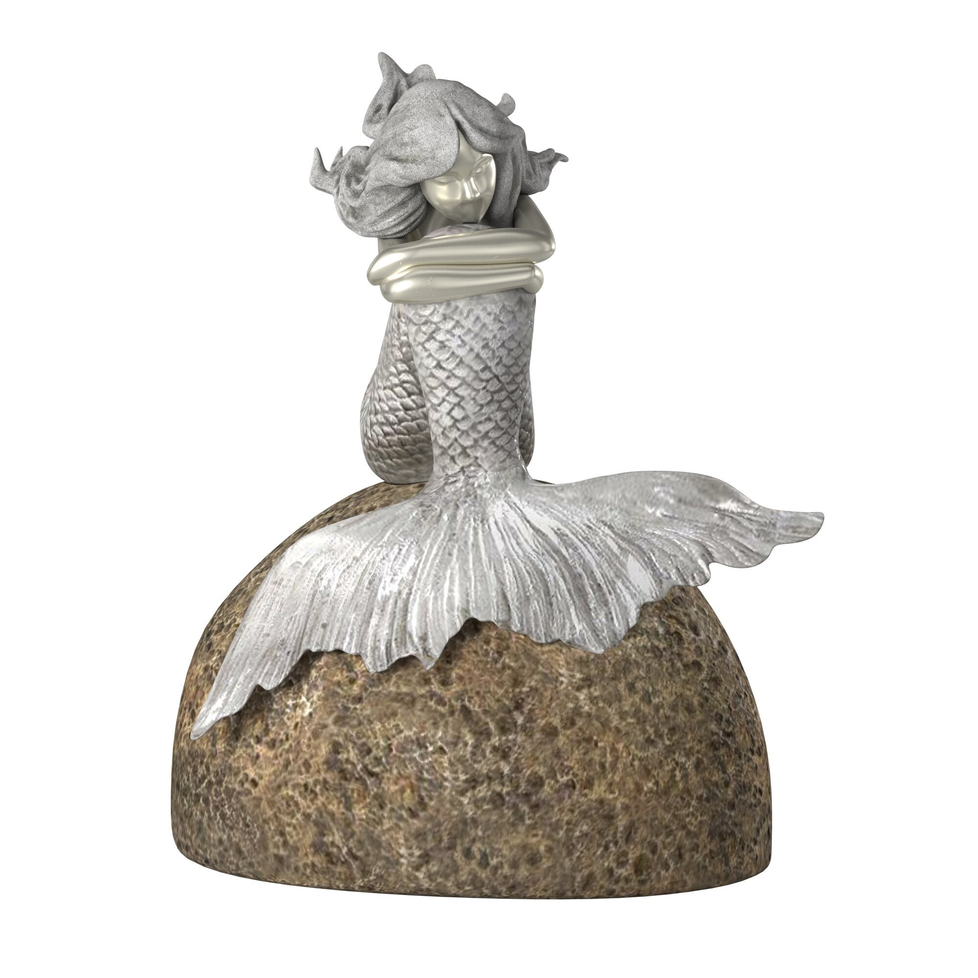 Mermaid on Rock Statue