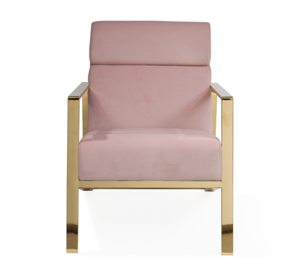 Belgravia Blush Pink Accent Chair