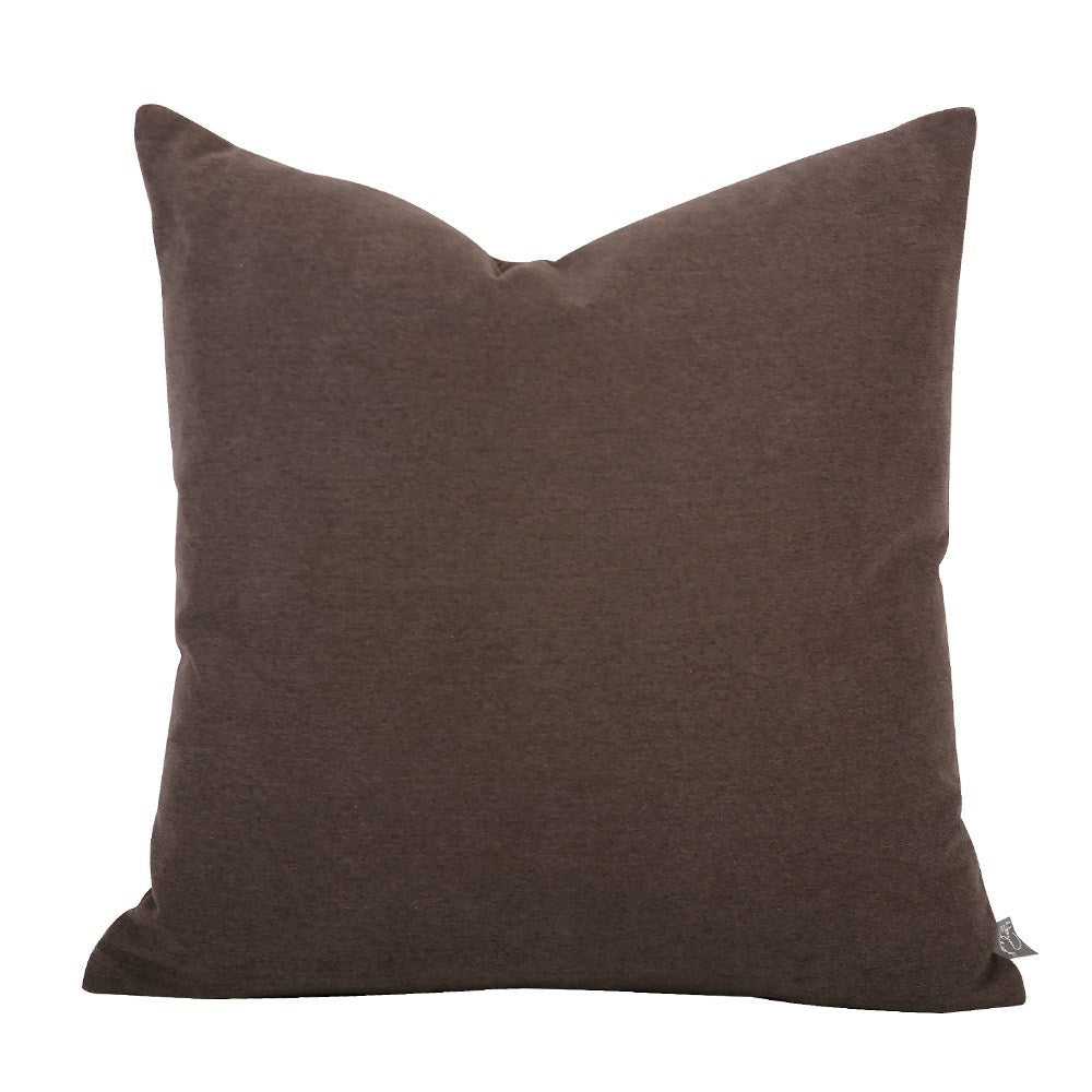 Oxford Chocolate Poly Pillow- 20" x 20"