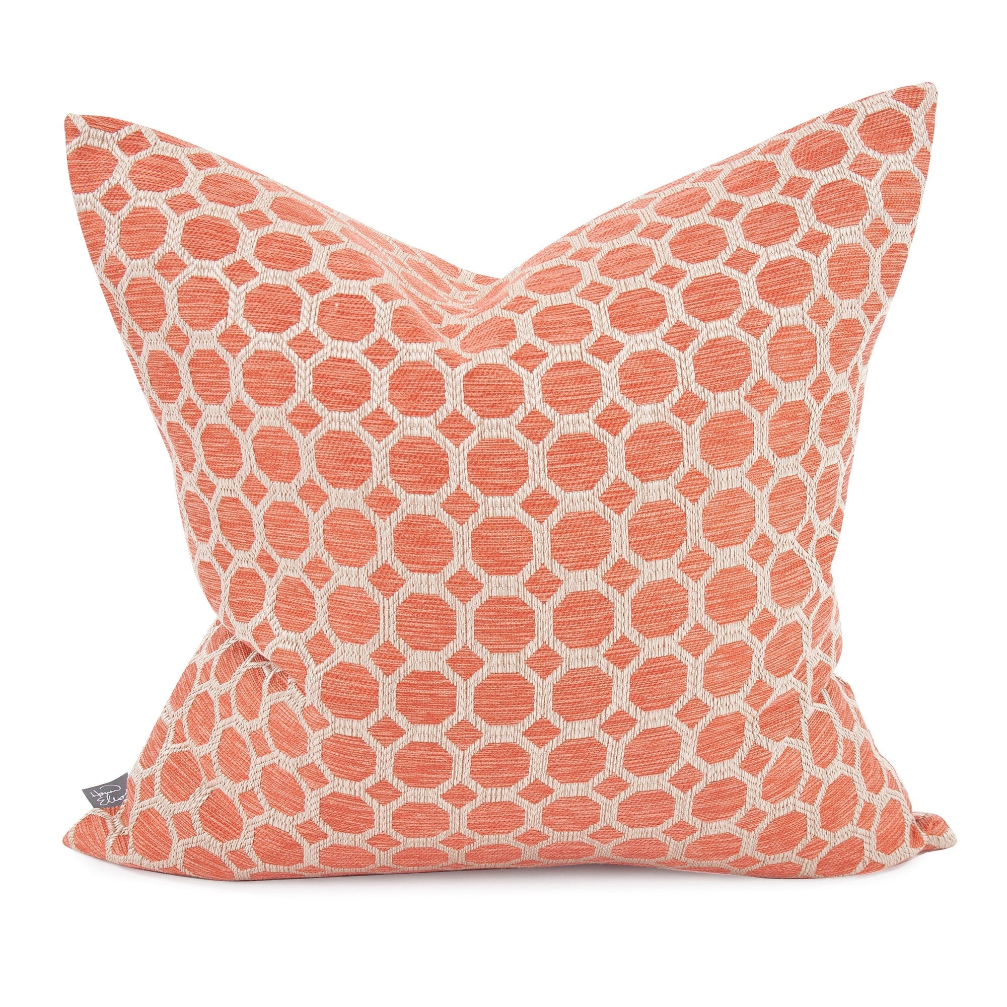 Pyth Coral Poly Pillow- 20" x 20"