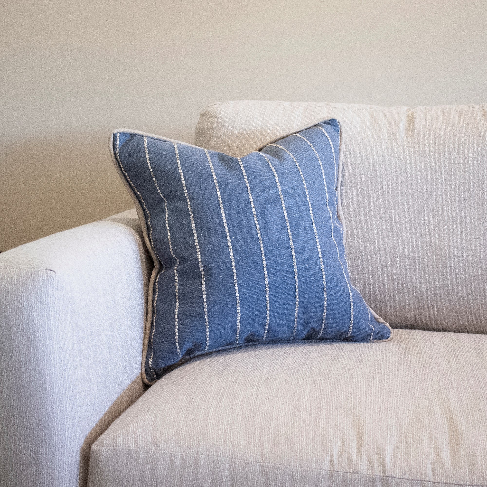 Evie Indigo Down Pillow- 20" x 20"