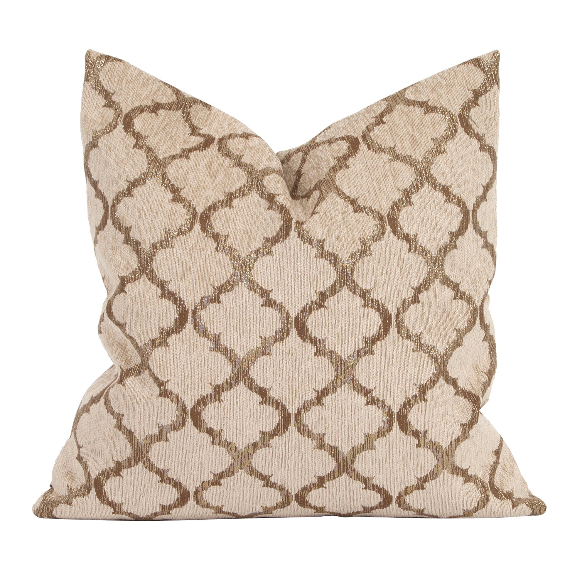 Moroccan Gold Down Pillow- 20" x 20"