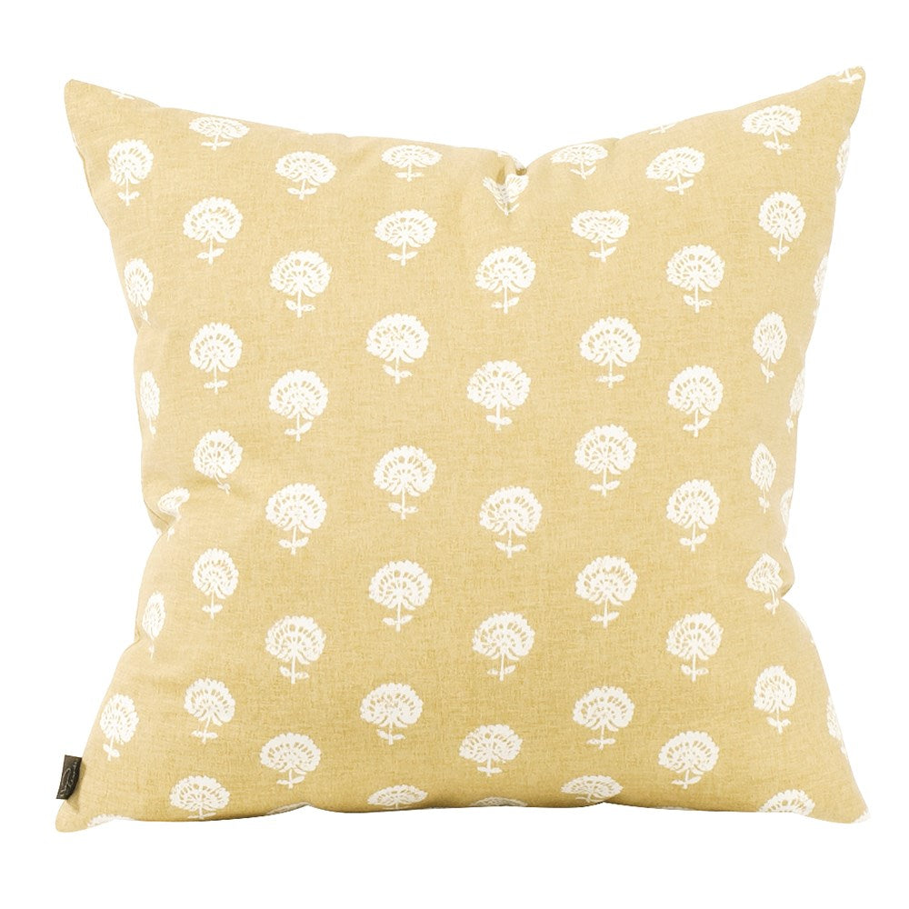 Dandelion Citron Poly Pillow- 20" x 20"
