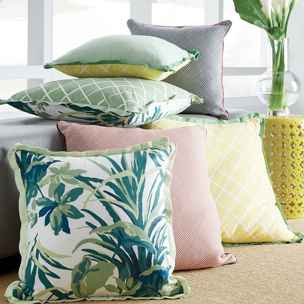 Beach Club Rhubarb Poly Pillow- 20" x 20"