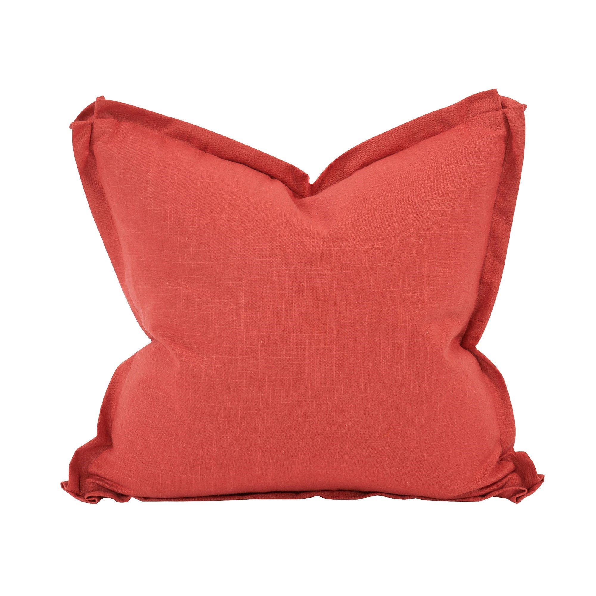 Linen Slub Poppy Down Pillow- 20" x 20"