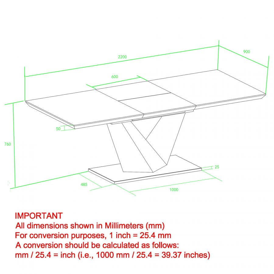 Eclipse Washed Oak Dining Table