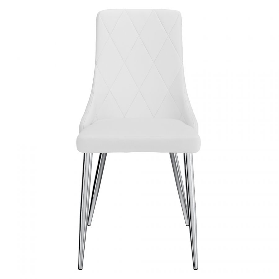Devo White Side Chair