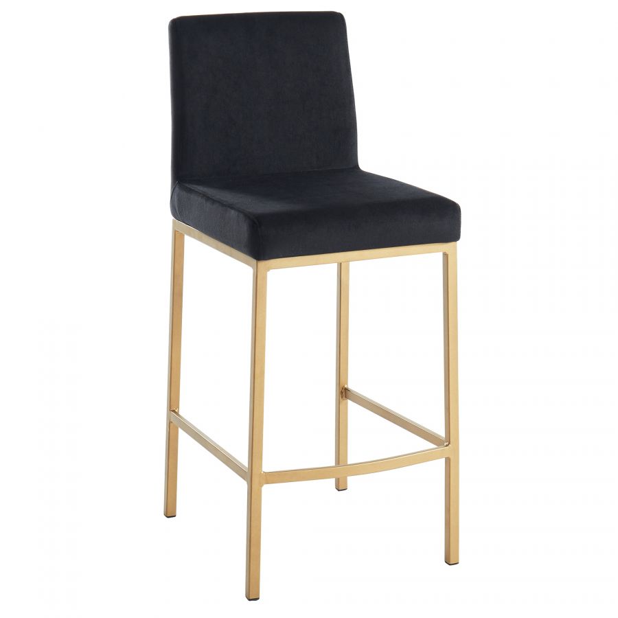 Diego Black - Gold Counter Stool