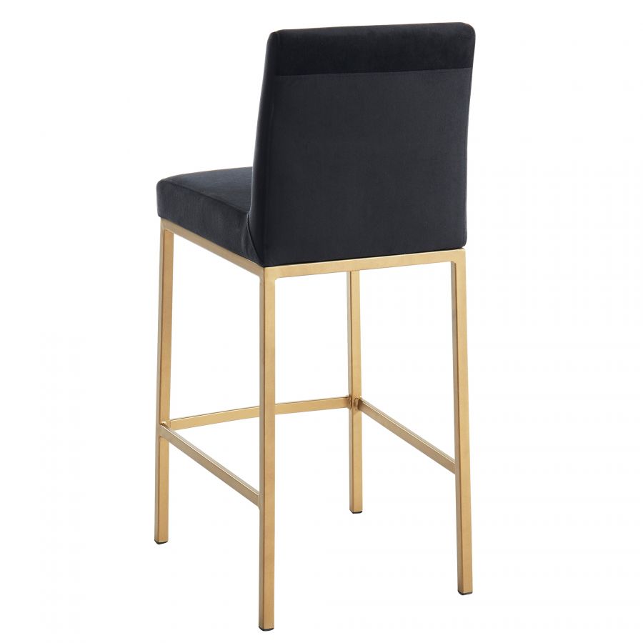 Diego Black - Gold Counter Stool