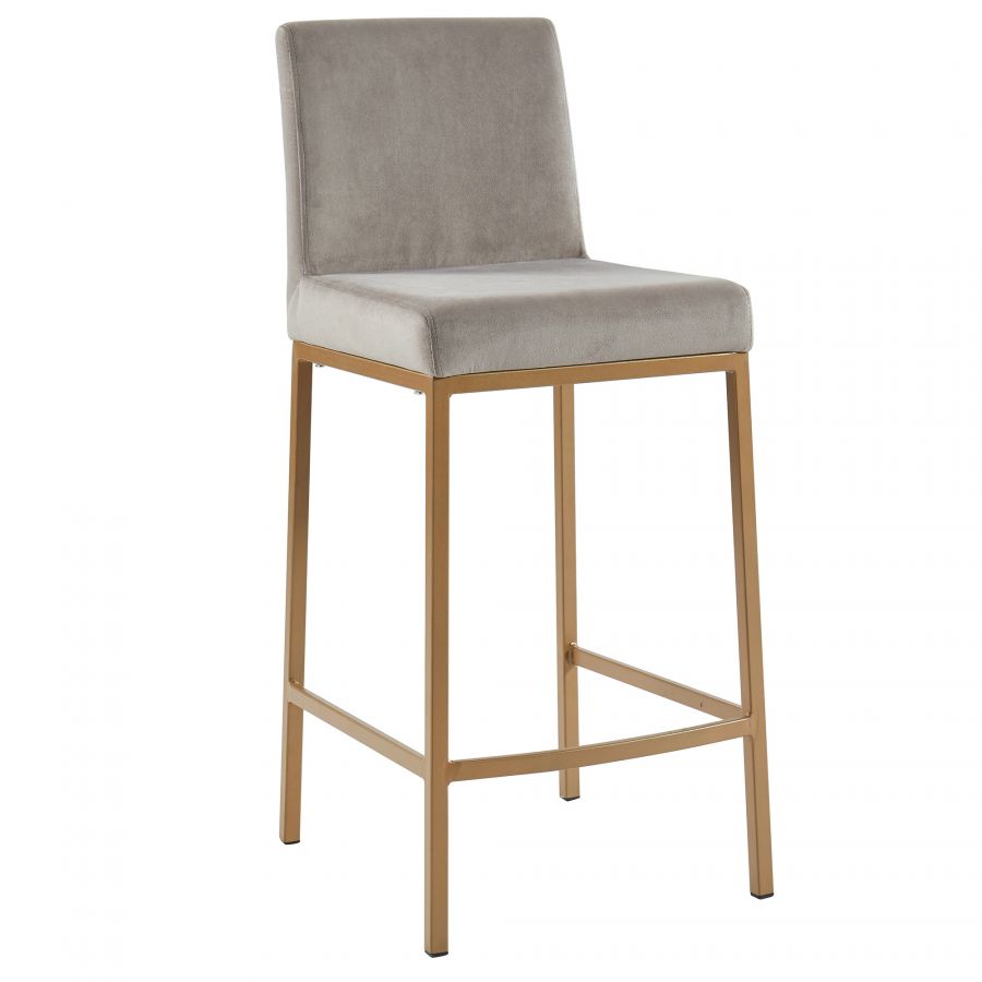 Diego Grey - Gold Counter Stool
