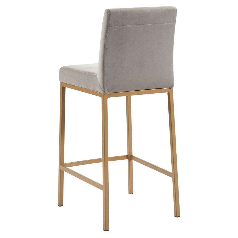 Diego Grey - Gold Counter Stool