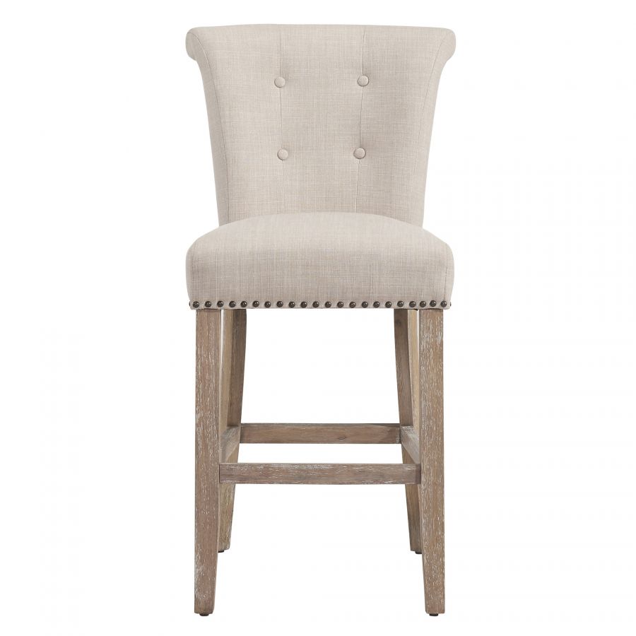 Selma Beige - Vintage Oak Counter Stool
