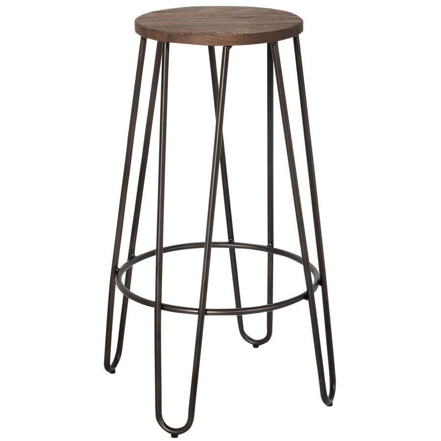 Revo Black Counter Stool