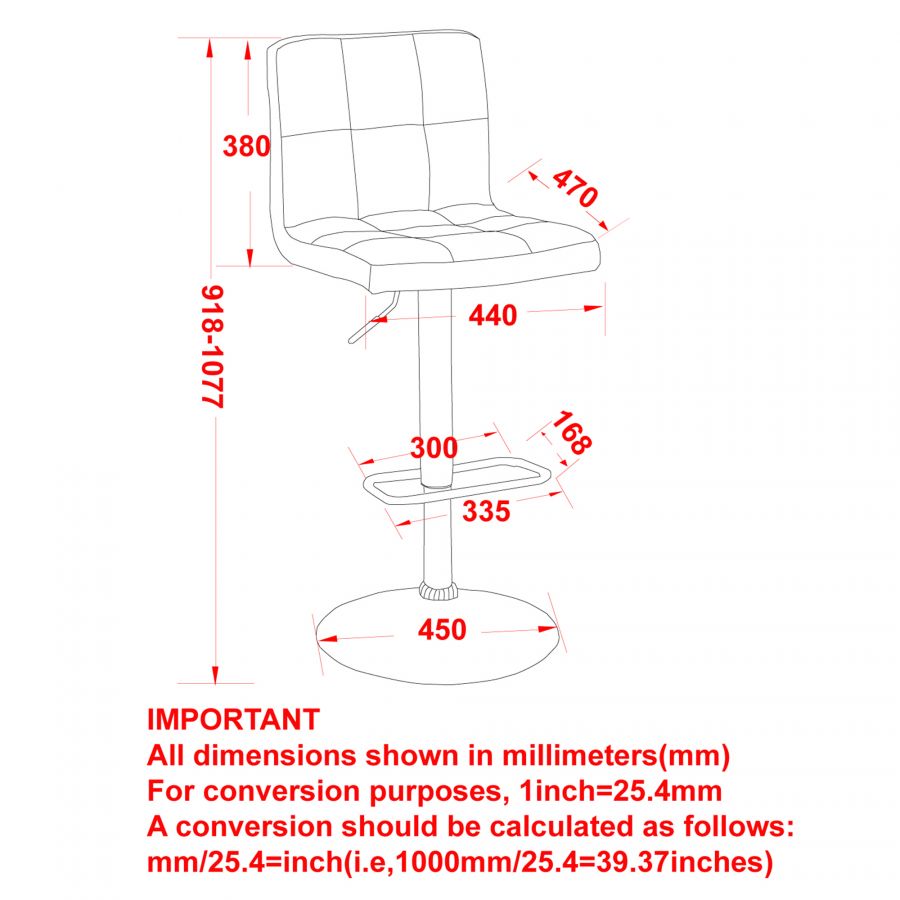 Sorb Grey Air Lift Stool