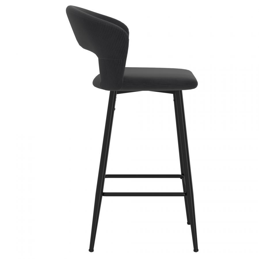 Camille Charcoal Counter Stool