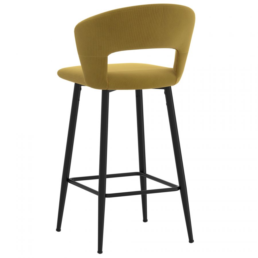 Camille Mustard Counter Stool