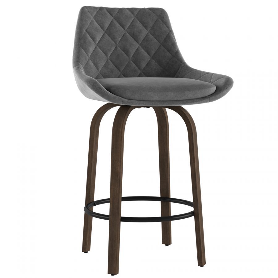 Kenzo Grey Counter Stool