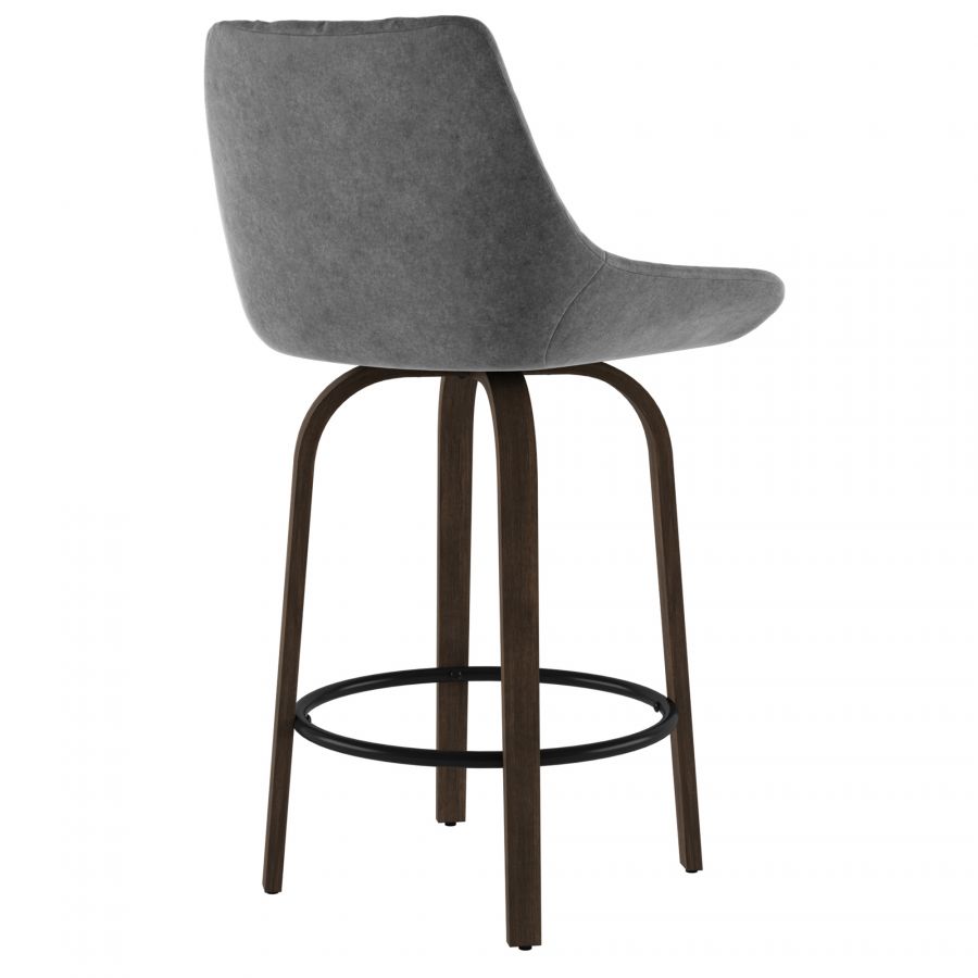 Kenzo Grey Counter Stool