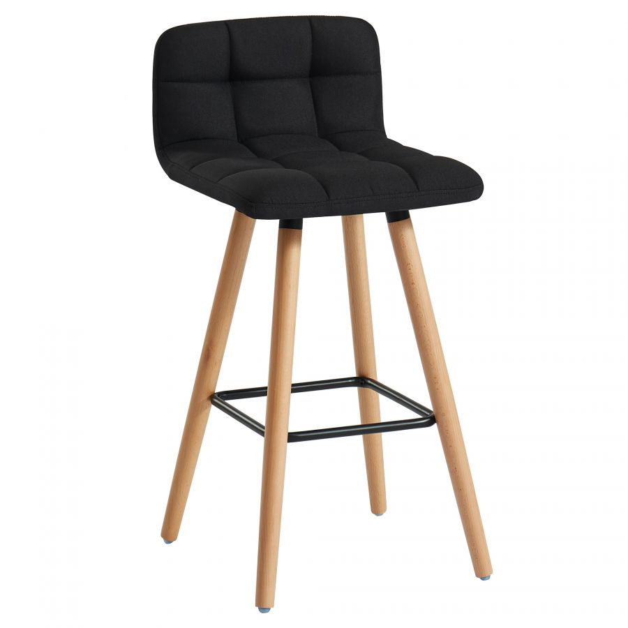 Rico Black Counter Stool