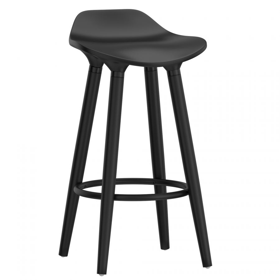 Trex Black Counter Stool