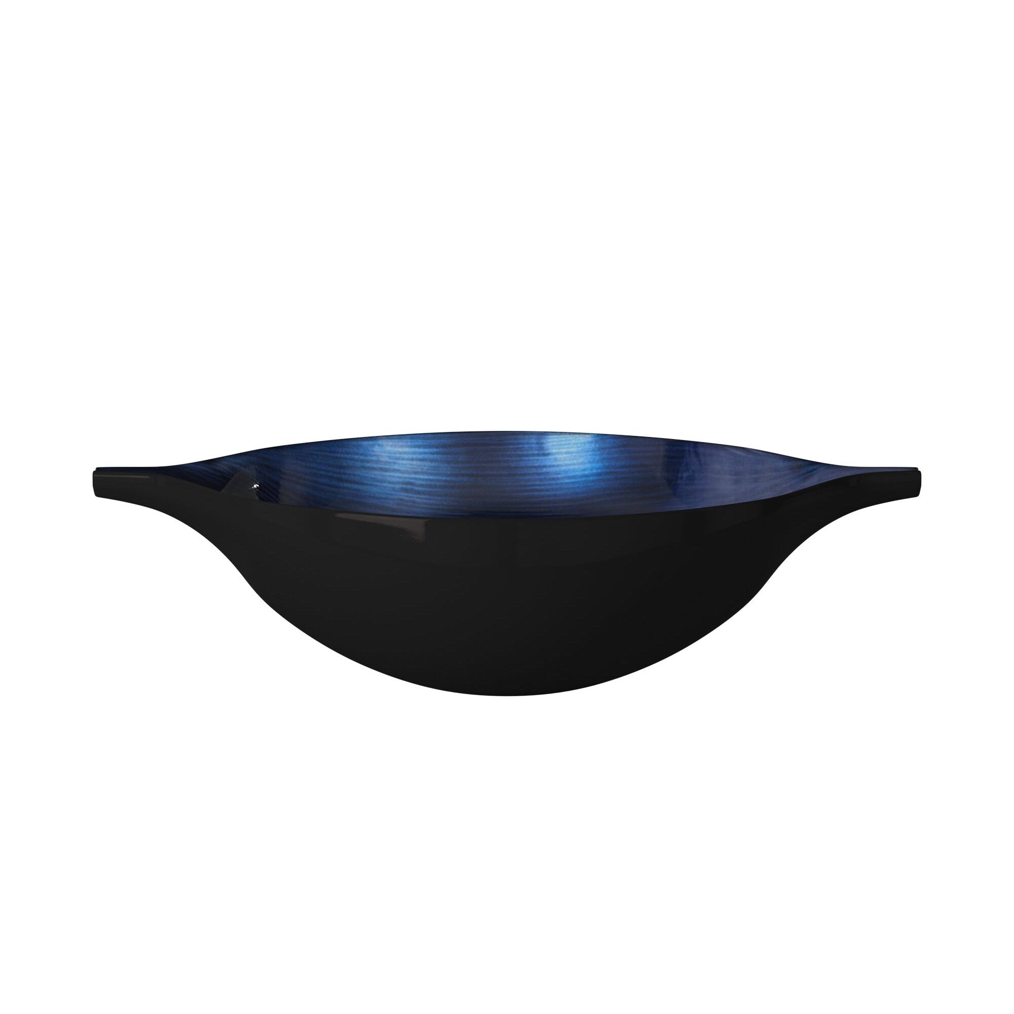 Cobalt Blue Wood Bowl