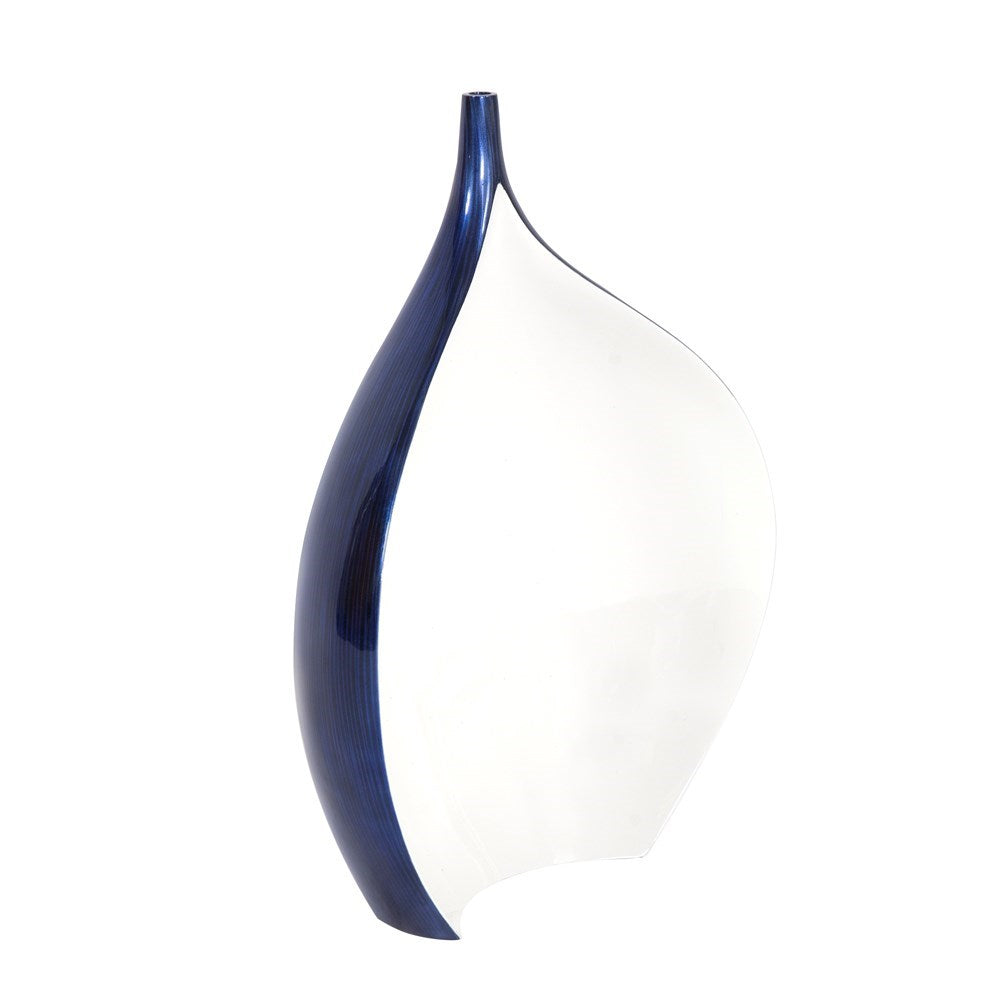 Cobalt Blue Wood Vase - small