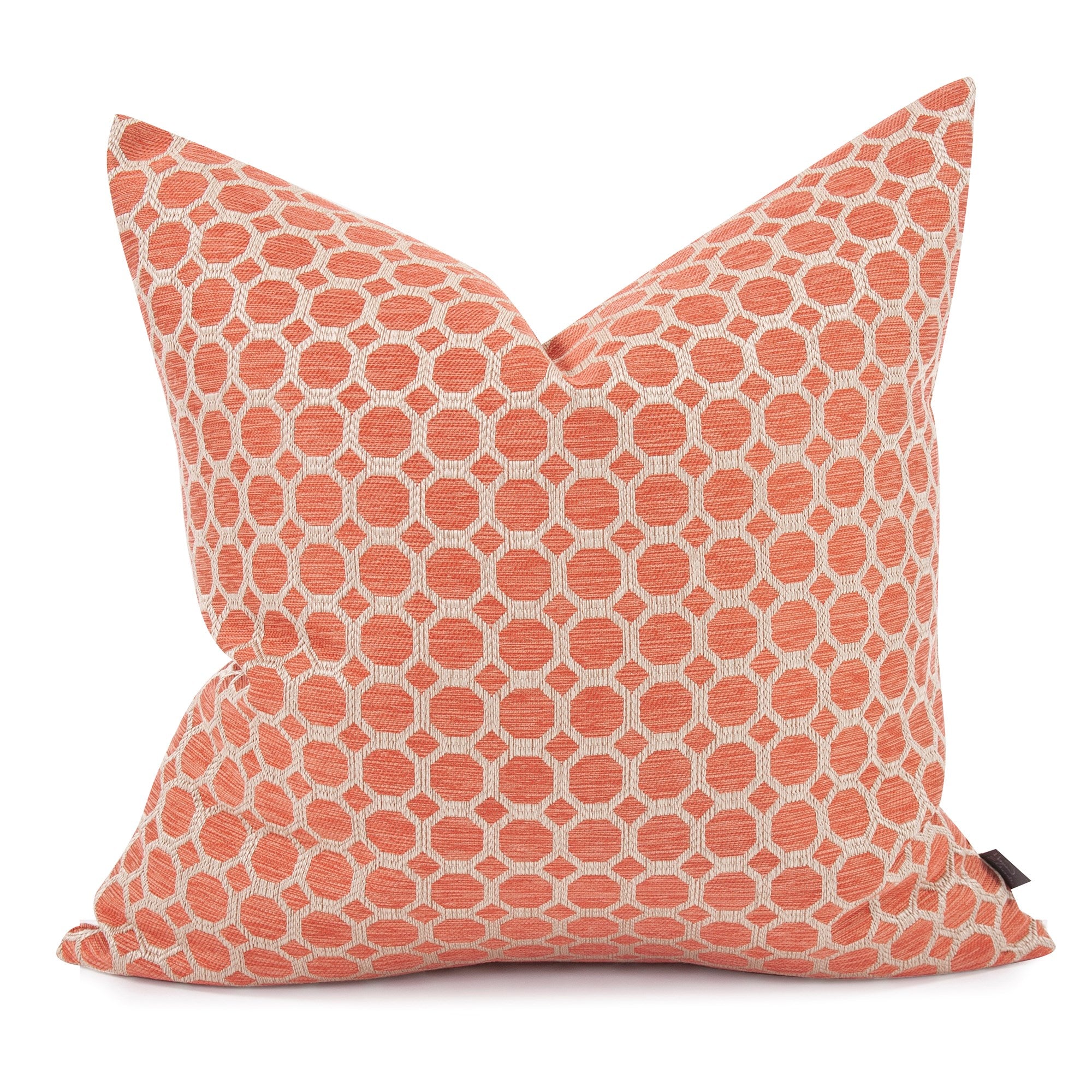 Pyth Coral Poly Pillow- 24" x 24"