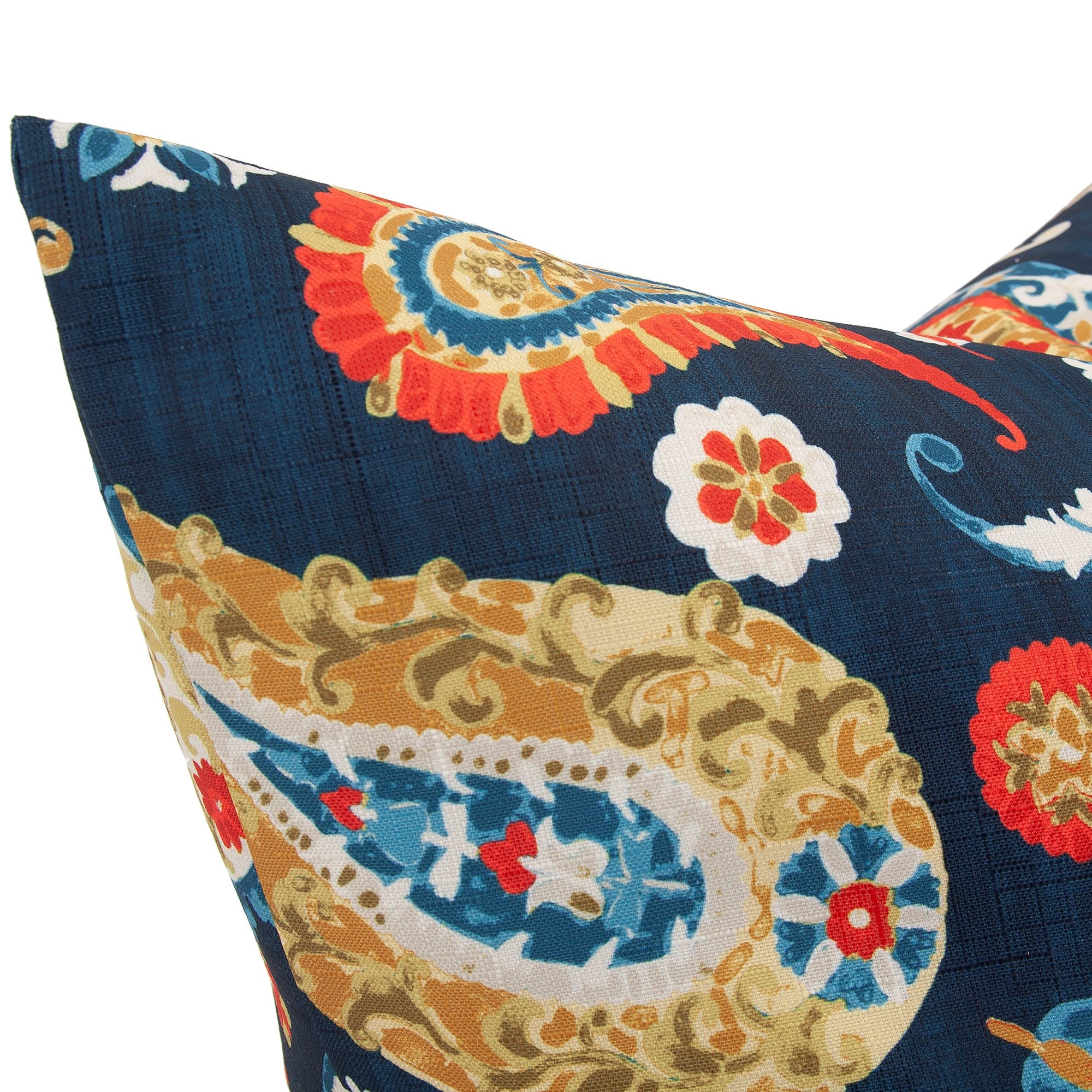 Boteh Indigo Down Pillow- 24" x 24"