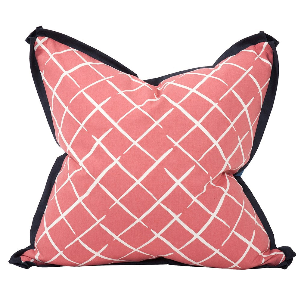 Cove End Rhubarb Poly Pillow- 24" x 24"