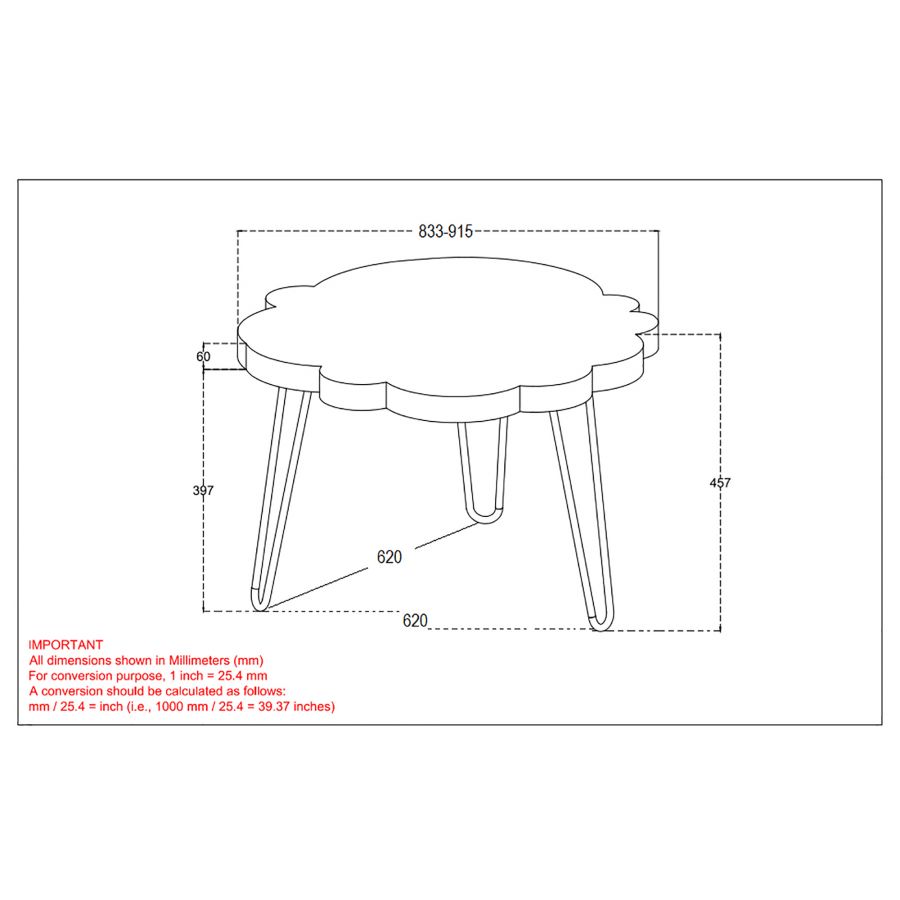 Nila Natural Wood Coffee Table