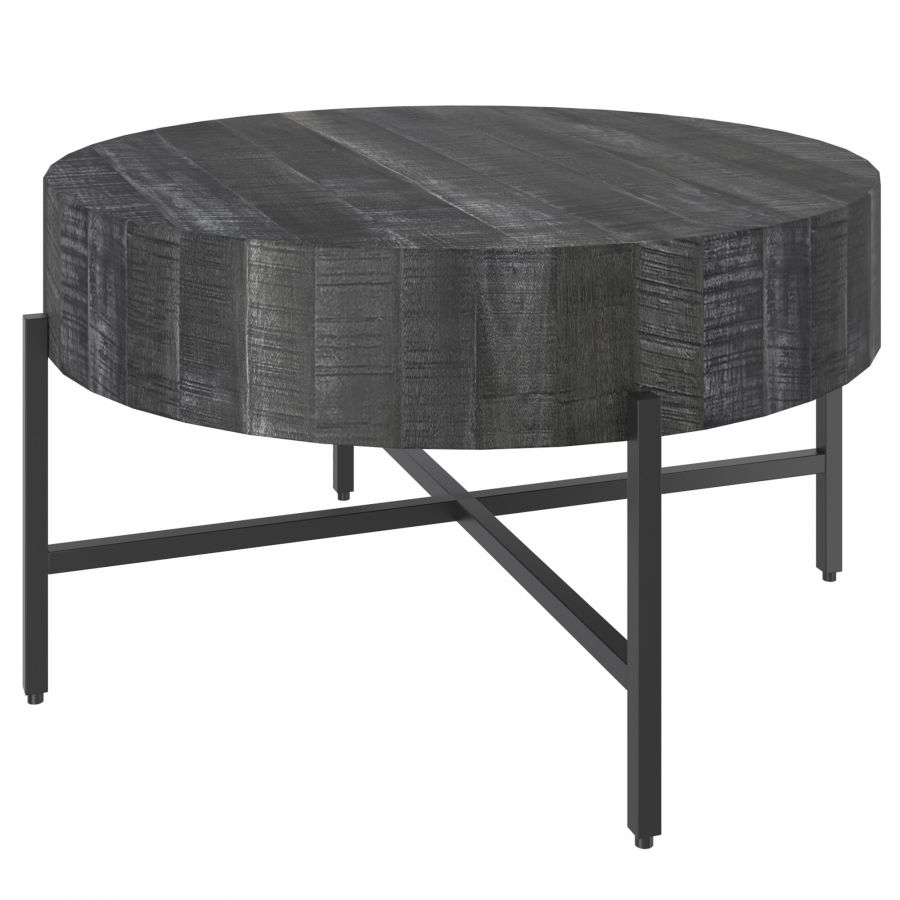 Blox Grey Round Coffee Table