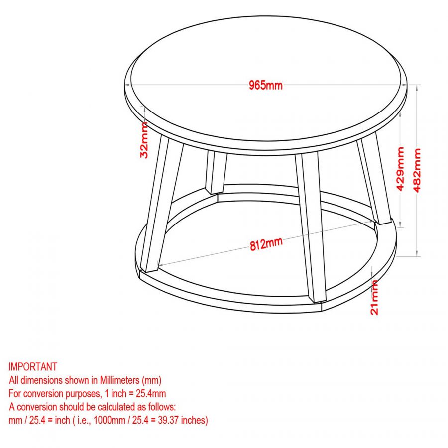 Pascal Grey Coffee Table