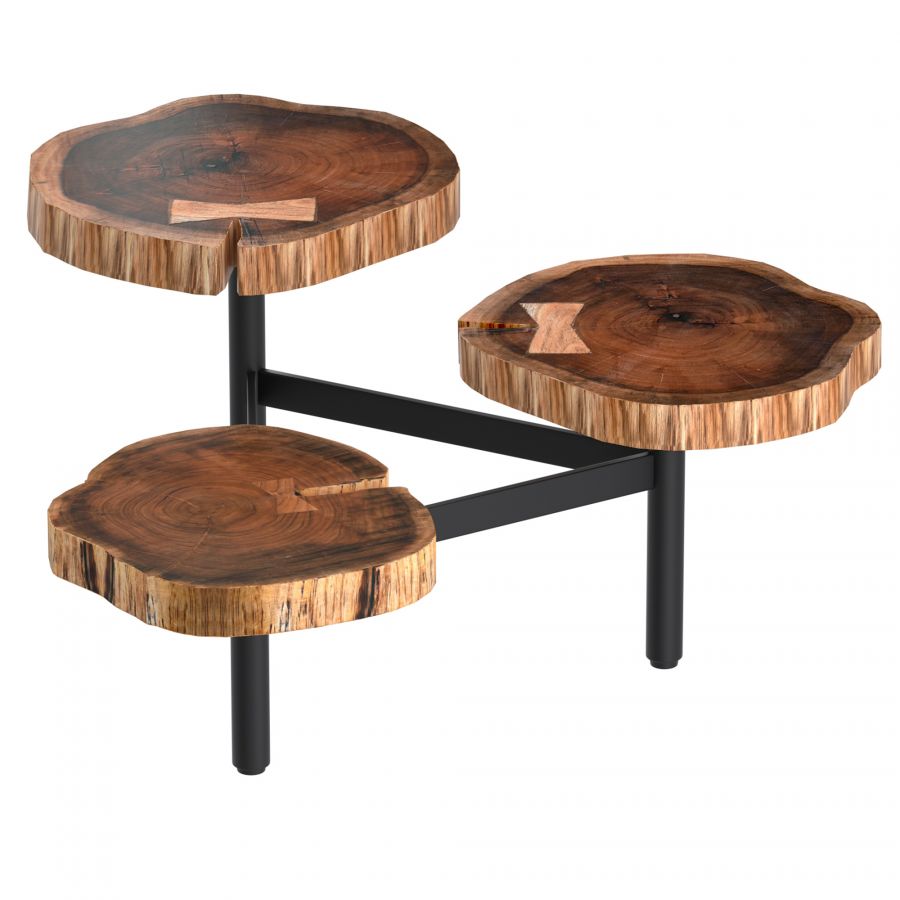 Anika Natural Wood Tripod Coffee Table