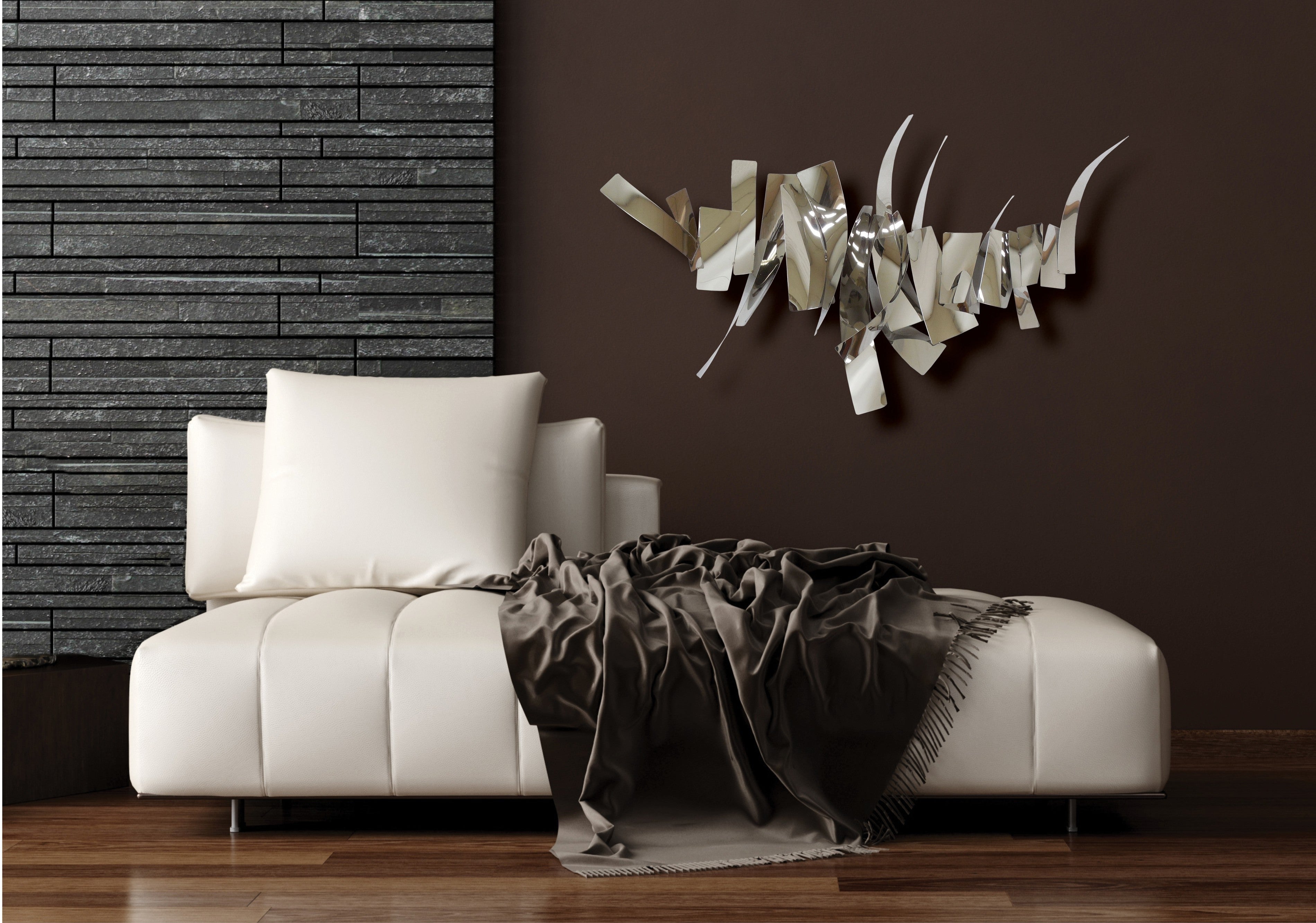 Rock Crevice Medium- Stainless Wall Art