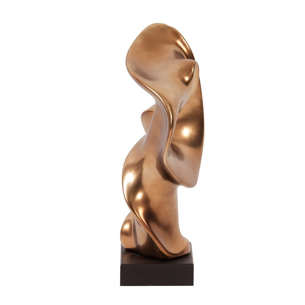 Abstract Matte Bronze Ceramic Statue