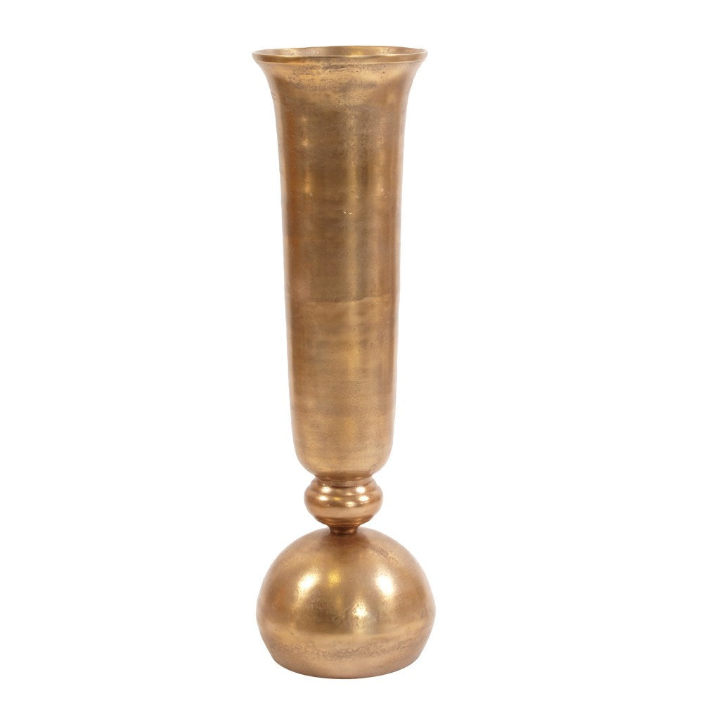 Gold Oversized Trumpet Vase