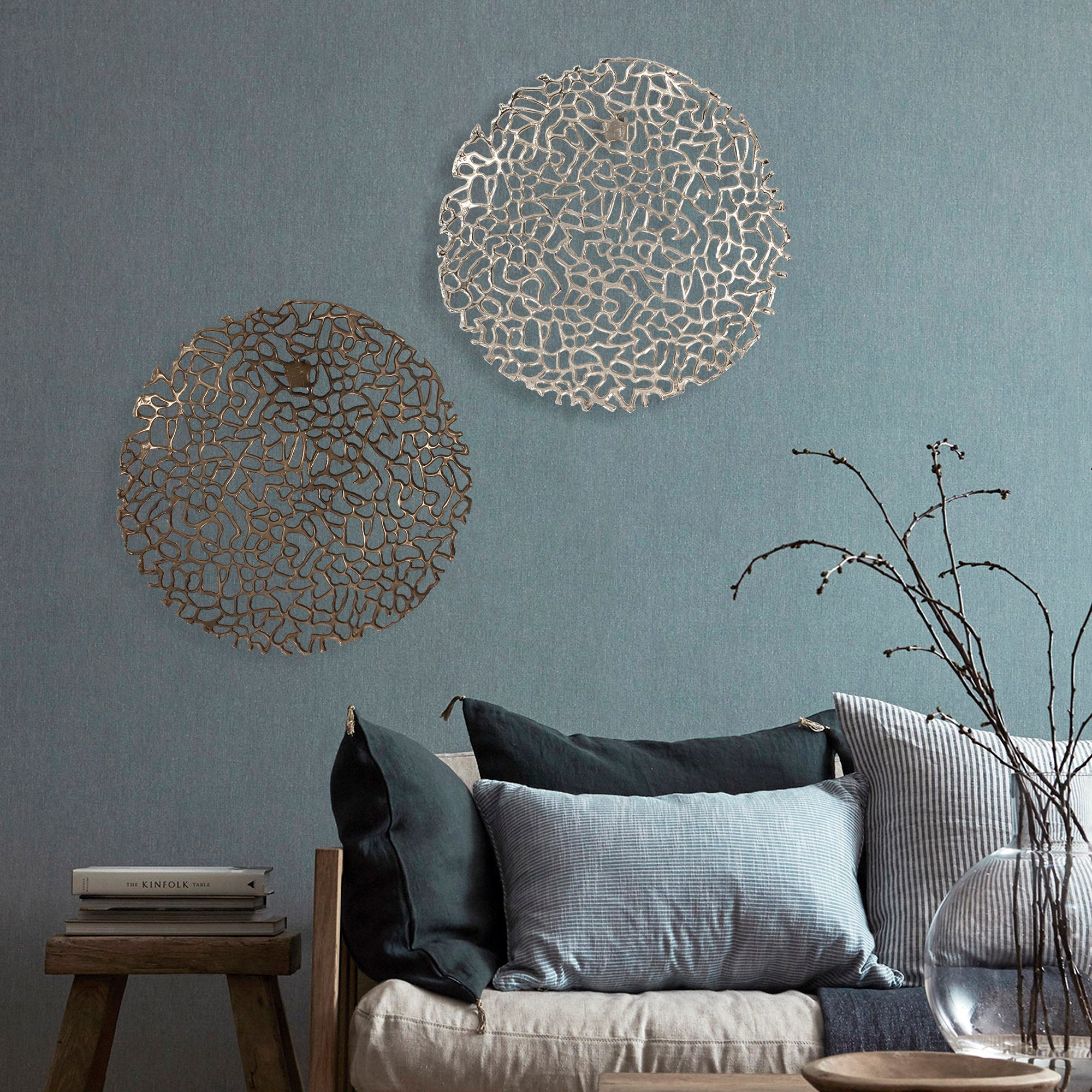 Open Work Silver Wall Decor
