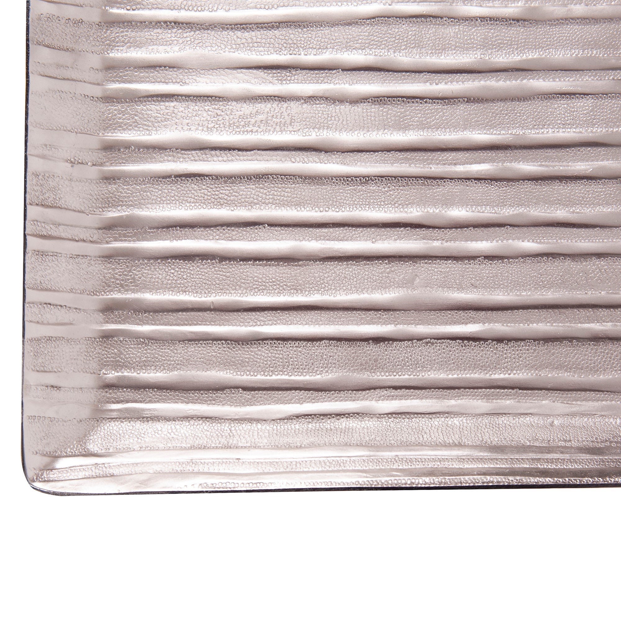 Chiseled Silver Tray, Large
