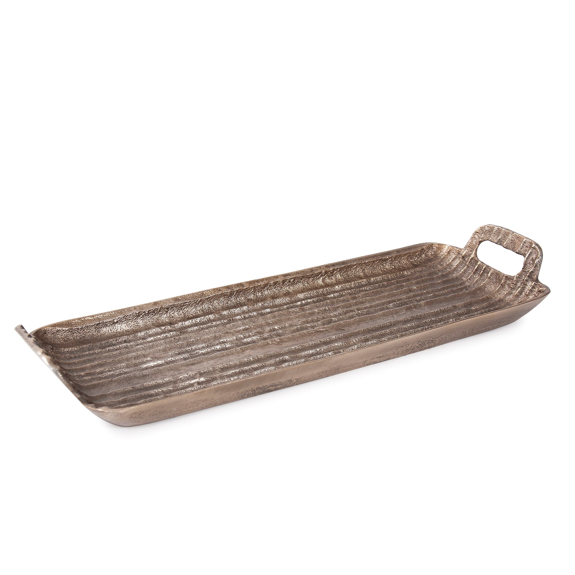 Organic Grooved Aluminum Tray